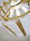 Austrian Brass & Frosted Glass Chandelier from Kalmar, 1960s 3