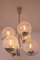 Mid-Century Chrome and Glass Ceiling Lamp 3