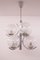 Mid-Century Chrome and Glass Ceiling Lamp 6