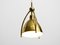 Mid-Century Brass Pendant Lamps from WKR Leuchten, Set of 2 5