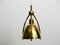Mid-Century Brass Pendant Lamps from WKR Leuchten, Set of 2 2