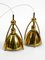 Mid-Century Brass Pendant Lamps from WKR Leuchten, Set of 2 3