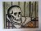 Bernard Buffet - Vanitas with skull, 1985, colour lithograph by engraver Charles Sorlier, proof on Arches paper signed by hand, Immagine 1