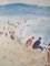 Peinture à l'Huile Beau temps à Dieppe par Jean-Jacques René 2