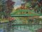 The Green Bridge Oil Painting di Roland Dubuc, Immagine 1