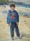 Peinture à l'Huile The Boy on the Beach par Jean Jacques René 3