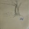 Marie LAURENCIN - Tree in a landscape, original signed drawing 2