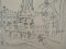 Salzburg Square Ink Drawing by Jean Dufy 3