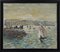 Sailboats at Le Havre Oil on Canvas by Jean Jacques Rene, Image 2