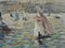 Sailboats at Le Havre Oil on Canvas by Jean Jacques Rene 4