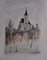 La Petite Eglise Watercolor by Bernard Gantner 1