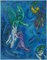 Lithographie The Struggle of Jacob and The Angel Reprint par Marc Chagall 1