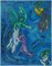 Litografía The Struggle of Jacob and The Angel de Marc Chagall, Imagen 1