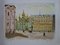 Russia, Cupolas on the Grand Place Lithograph by Yves Brayer 1