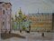 Lithographie Russia, Cupolas on the Grand Place par Yves Brayer 4