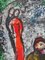 Lithographie Couple et Artiste devant Saint Jeannet par Marc Chagall, 1972 6