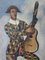Harlequin on Guitar Lithograph by André Derain 1