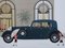 Lithographie Mercedes Cabriolet and Negresco par Denis-Paul Noyer 2
