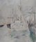 Sailboats in Saint Tropez Lithograph Reprint by Berthe Morisot, 1946 1