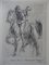 Dante and Pegasus Radierung Neudruck von Auguste Rodin, 1897 1
