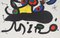 Lithographisches Plakat mit mehreren Farbigen Augen von Joan Miró 4