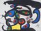 Lithographisches Plakat mit mehreren Farbigen Augen von Joan Miró 2