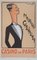 Maurice Chevalier in Tuxedo Lithographie von Charles Kiffer 1