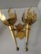 Golden Torch Sconces, 1960s, Set of 2, Image 5