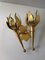 Golden Torch Sconces, 1960s, Set of 2 1