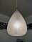 Mid-Century Italian Brass and Glass Drop Pendant Lamp, 1950s 5