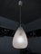 Lámpara colgante italiana Mid-Century de latón y vidrio, años 50, Imagen 3