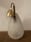 Mid-Century Italian Brass and Glass Drop Pendant Lamp, 1950s 7
