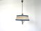 Mid-Century Italian Ivory and Blue Pendant Lamps, 1950s, Set of 2, Image 5