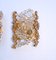 Apliques alemanas bañados en oro y cristal de Palwa, años 60. Juego de 2, Imagen 8