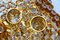 Applique placcate in oro in cristallo di Palwa, Germania, anni '60, set di 2, Immagine 5