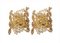 Applique placcate in oro in cristallo di Palwa, Germania, anni '60, set di 2, Immagine 4