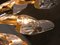 Lampada a incasso placcata in oro in ottone e cristallo di Stilkronen, Italia, anni '70, Immagine 7