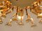 Lampada a incasso placcata in oro in ottone e cristallo di Stilkronen, Italia, anni '70, Immagine 4