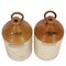 Antique English Stoneware Pharmaceutical Poison Jars, Set of 2, Image 7