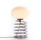 Large Glass and Chrome Spiral Table Lamp by Ingo Maurer for Design M, 1960s, Image 3