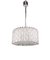 Crystal Glass and Chrome Drum Pendant Lamp by J. T. Kalmar for Kalmar, 1960s, Image 3