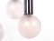 6-Light Chrome & Pearlized Glass Globe Ceiling Lamp by Motoko Ishii for Staff, 1970s 3