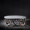 Wood & Marble Coffee Table by Jacobo Ventura for Ca Spanish Handicraft, Image 1