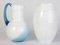 Blue and White Glass Vase and Jug Set from Bohemia Crystal, 1990s, Set of 2 2