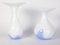 Blue and White Glass Bowl and Vase Set from Egermann, 1980s, Set of 4, Image 2