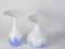 Blue and White Glass Bowl and Vase Set from Egermann, 1980s, Set of 4 5