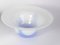 Blue and White Glass Bowl and Vase Set from Egermann, 1980s, Set of 4 9