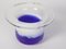 Blue Glass Bowl and Vase Set from Egermann, 1980s, Set of 3, Image 13