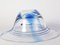 Blue Glass Bowl and Vase Set from Egermann, 1980s, Set of 3, Image 10