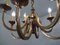 Italian Brutalist Bronze Chandelier, 1960s, Image 13